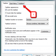 ปิดแท็บ Toolbar ที่อยู่ใน Taskbar ปิดแท็บ Toolbar ที่อยู่ใน Taskbar