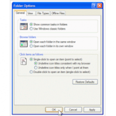 เปลี่ยนการคลิกเม้าส์จาก double-click เป็น single-click เปลี่ยนการคลิกเม้าส์จาก double-click เป็น single-click