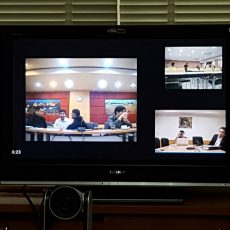 จัดเตรียมการประชุมผ่านอุปกรณ์ video conference จัดเตรียมการประชุมผ่านอุปกรณ์ video conference